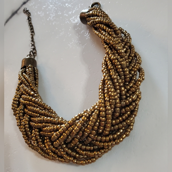 Bronze Braided Bead Bracelet  💥3 for $24💥 - Picture 8 of 12